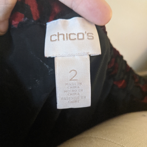 Chico's velvet off the shoulder top - Picture 7 of 7